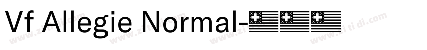 Vf Allegie Normal字体转换